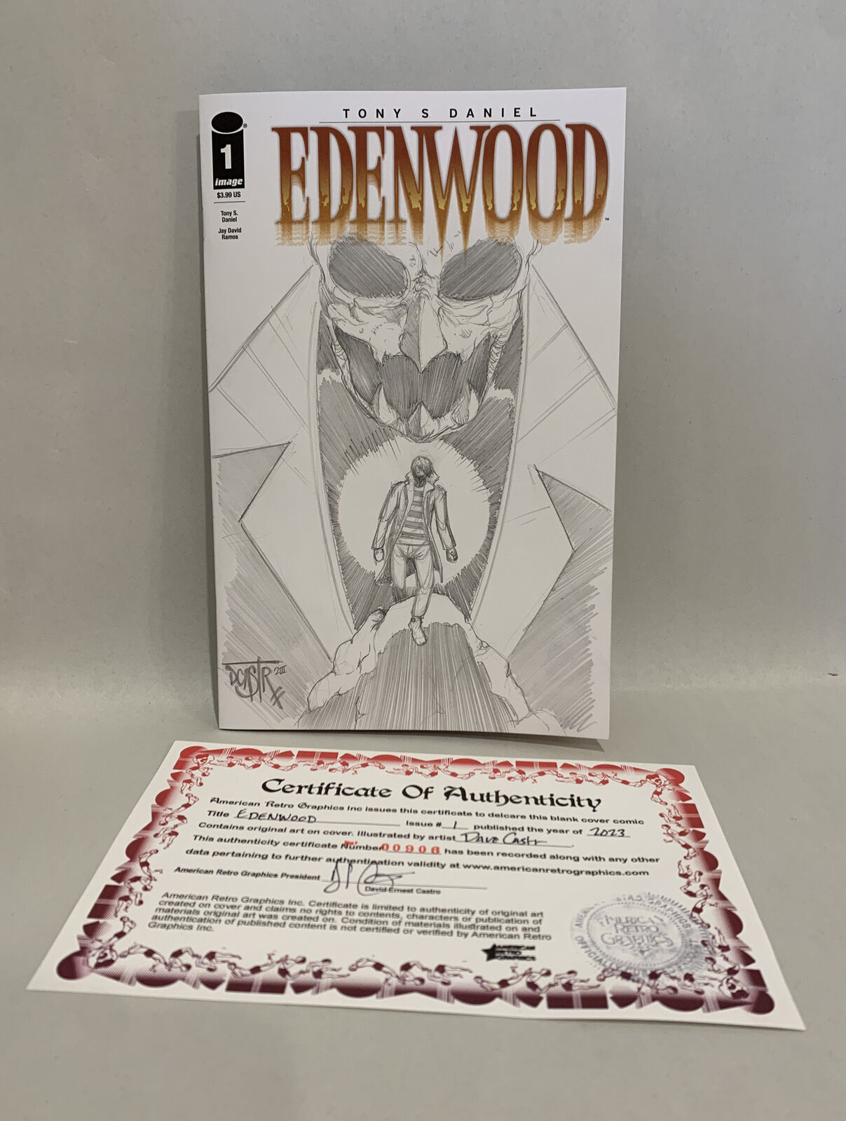 Tony Daniel's EDENWOOD #1 (2023) Image Comic Sketch Variant Cover W Original Art