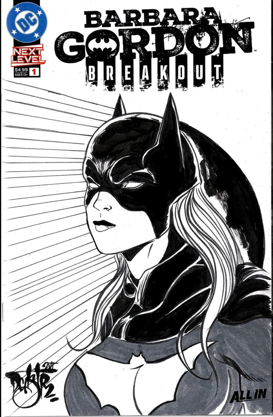 Barbara Gordon Breakout #1 DC Comic 2026 Sketch Cover Var W Original DCastr Art