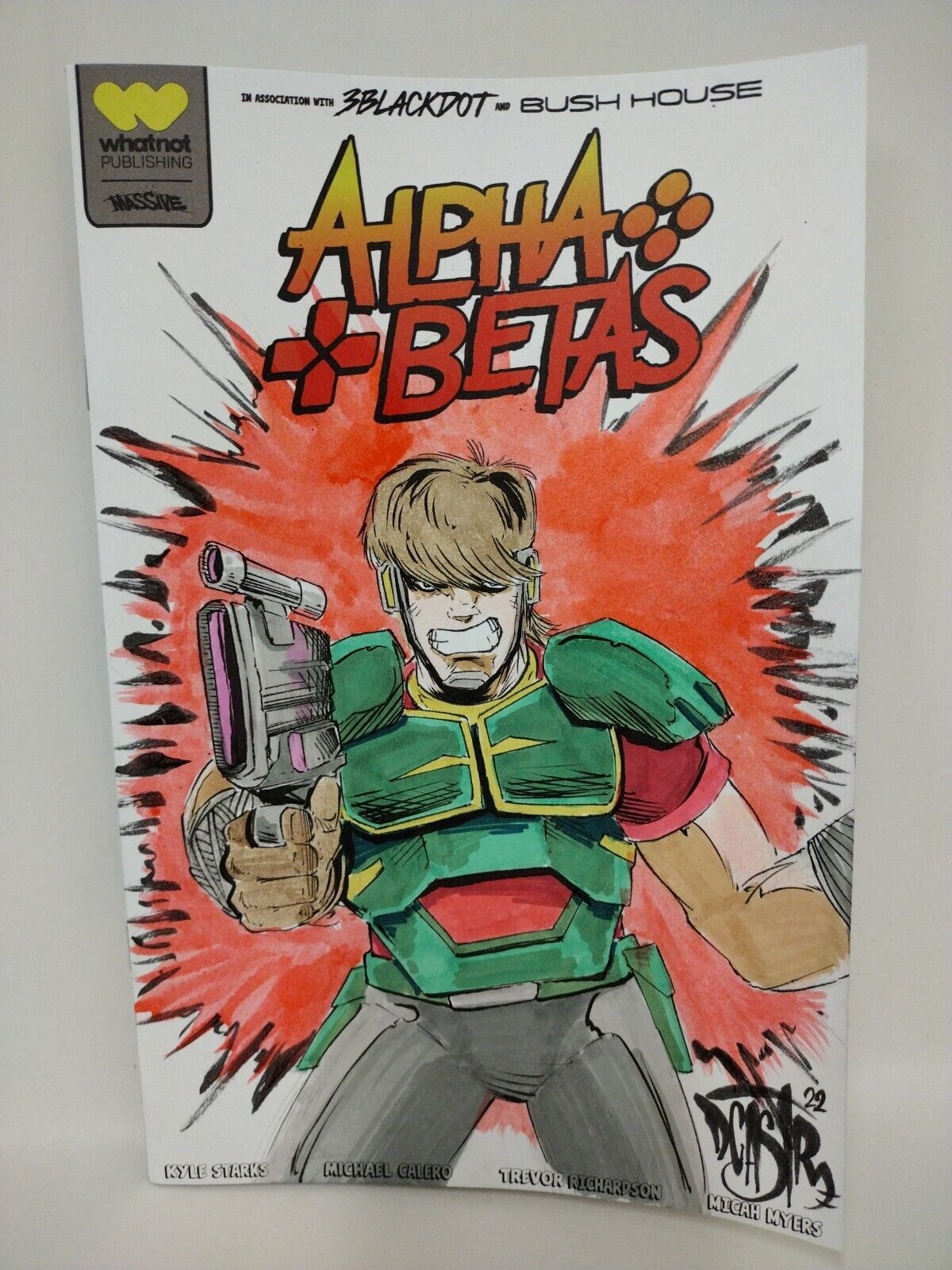 Alpha Betas #1 (2022) Whatnot Blank Cover Comic W Original EDDIE Dave Castr Art