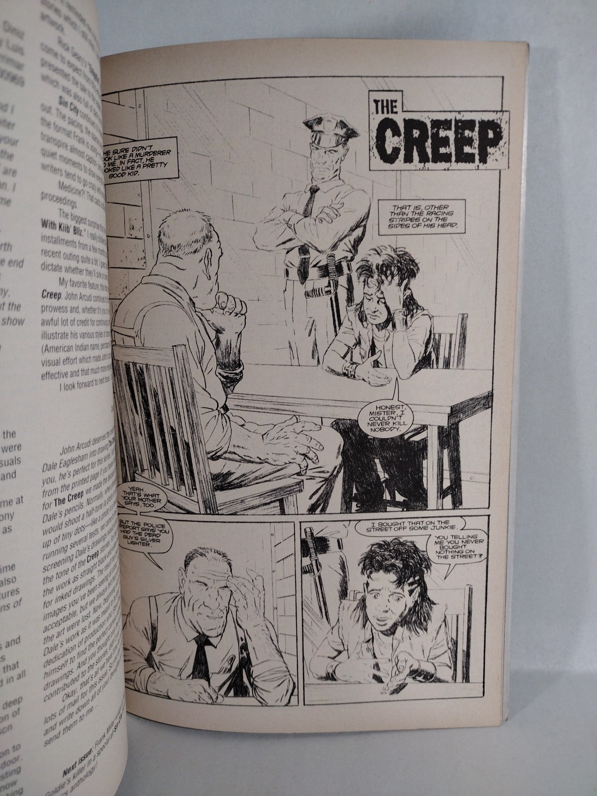 Dark Horse Present #61 (1992) James O'Barr Frame 137 Sin City Creep VF