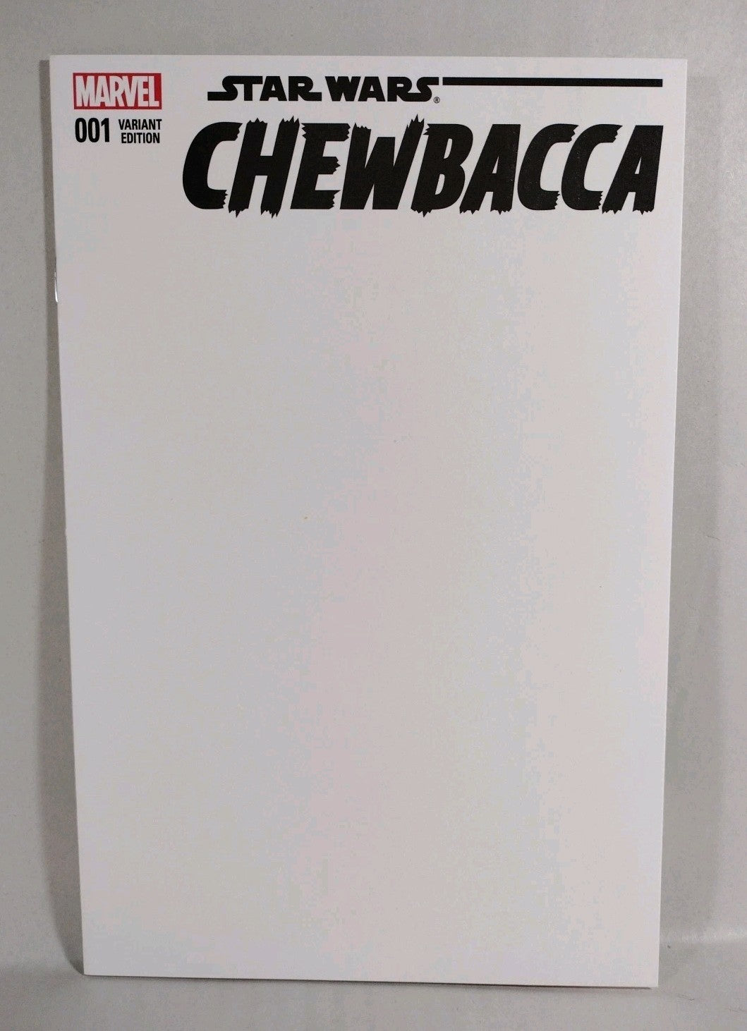 Star Wars Chewbacca #1 (2015) Marvel Blank Sketch Variant Cover Comic New NM
