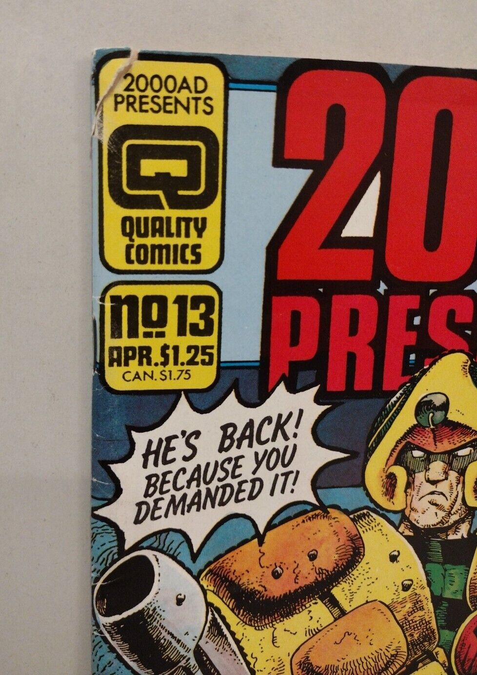 2000AD Presents #7 8 9 13 (1986) Quality Comic Lot Set Dan Dare Judge Anderson