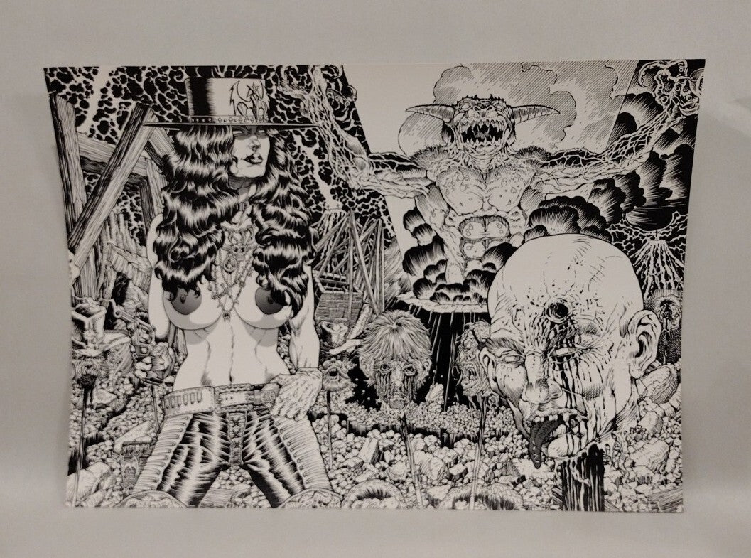 Gunfighters In Hell Portfolio 18x12" Poster Print Set Joe Tim Vigil 1/25 Remark