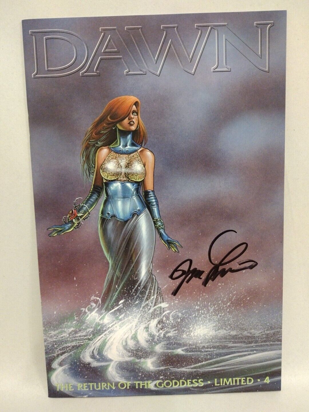 Dawn Return Of The Goddess Limited #4 Signed J M Linsner W COA #'d 739/3500 NM