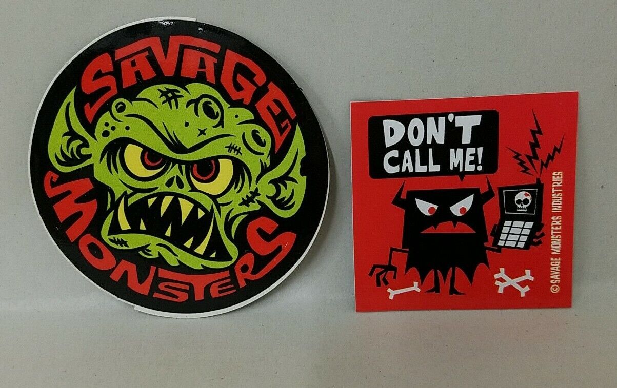 Dave Savage Monsters Fun Pack Stickers Trading Cards