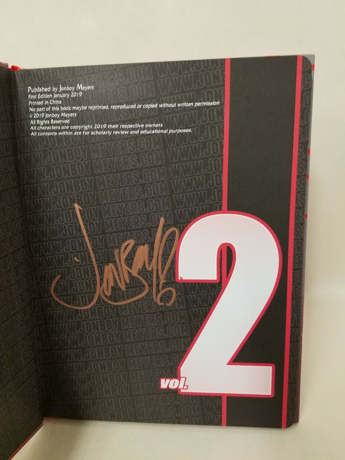 Jonboy Meyers (2019) Artbook Vol 2 HC W Slipcase Signed Spawn X-Men Teen Titans 
