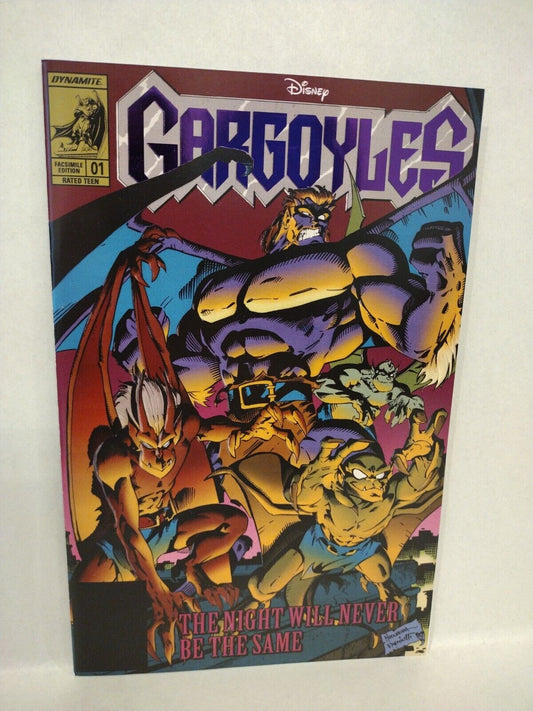 Gargoyles #1 (2023) 1995 Marvel Facsimile Edition Foil Variant Dynamite Comic NM
