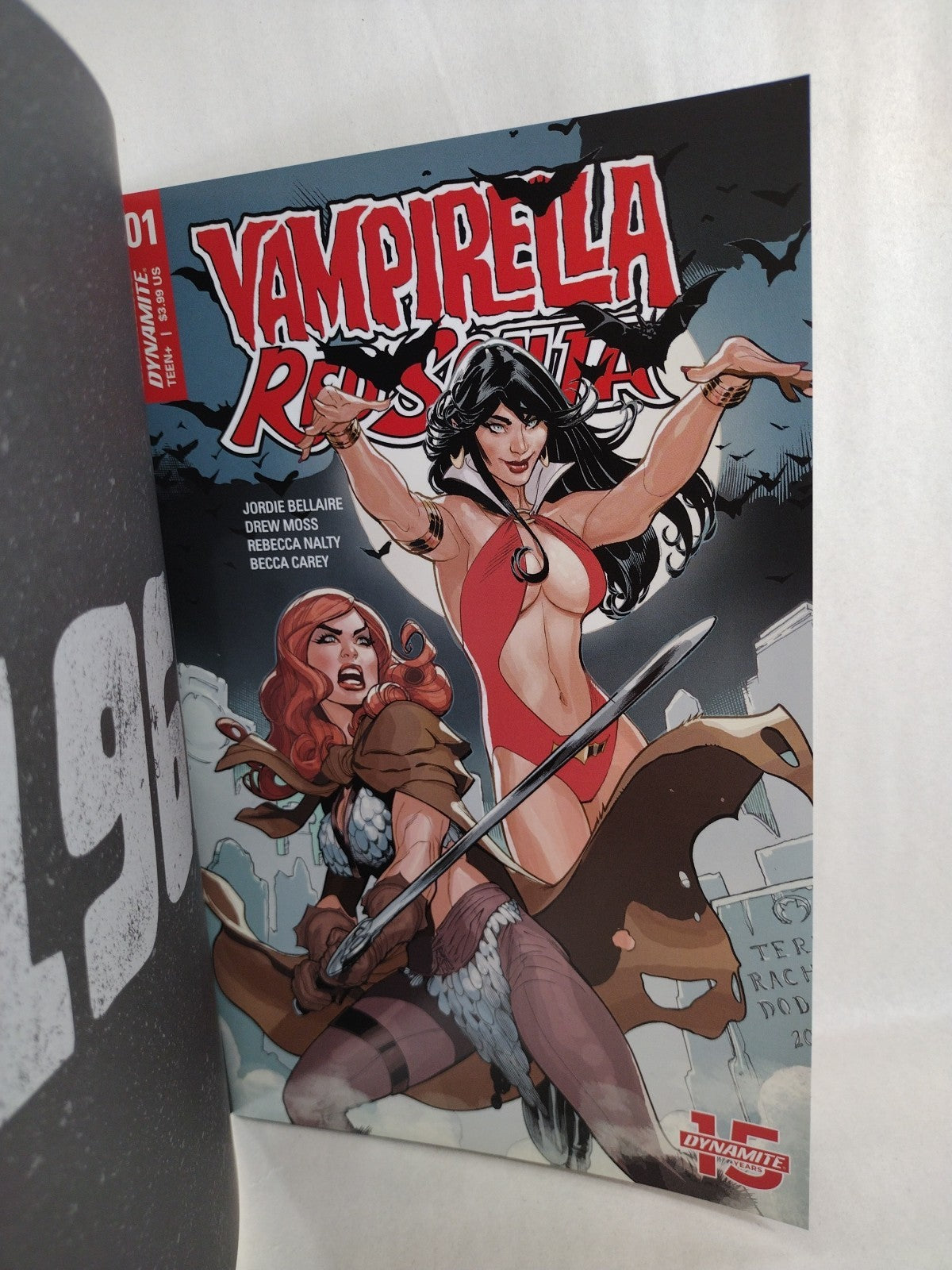 Vampirella Red Sonja #1 (2019) Dynamite Comic Blank Sketch Cover Variant 