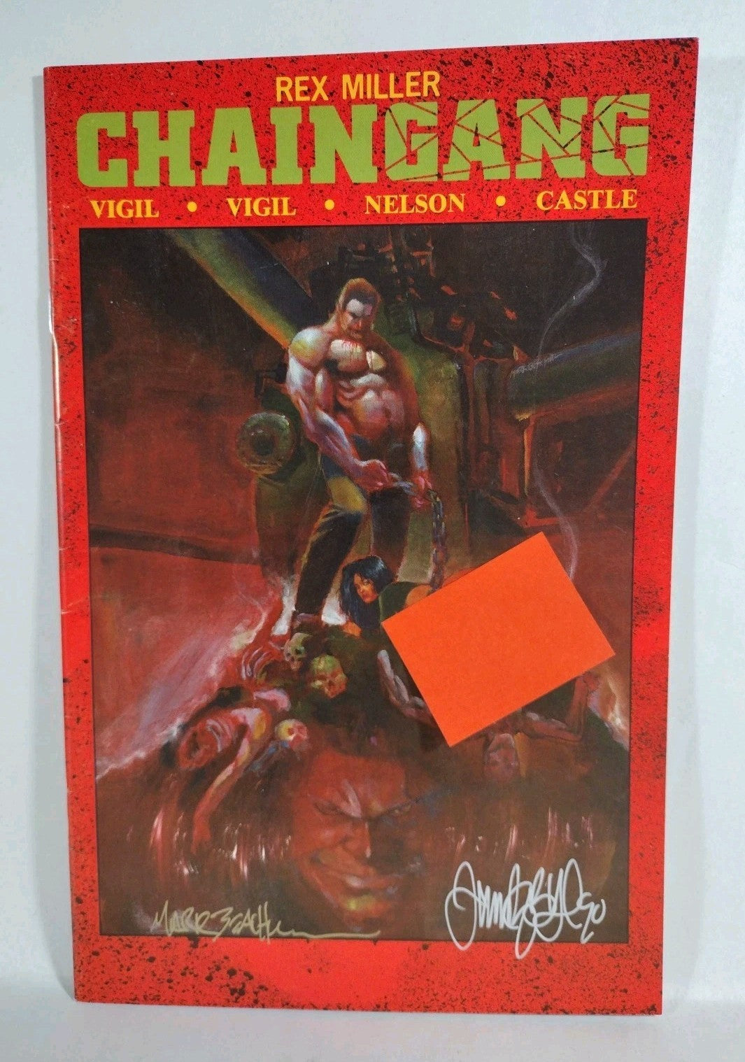Rex Miller's Chain Gang #2 (1990) Northstar 1st Print Comic Mark 3x Signed
