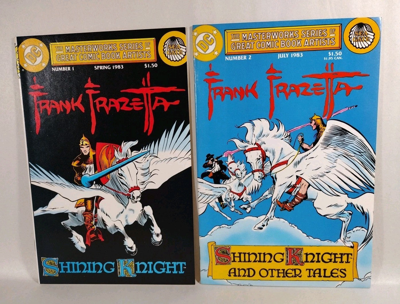 Frank Frazetta (1983) DC Comic Lot Set Shining Knight VF-NM