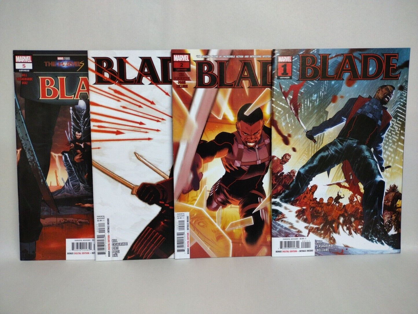 Blade (2023) Marvel Comic Lot Set #1 2 3 5 Brian Hill Elena Casagrande VF-NM