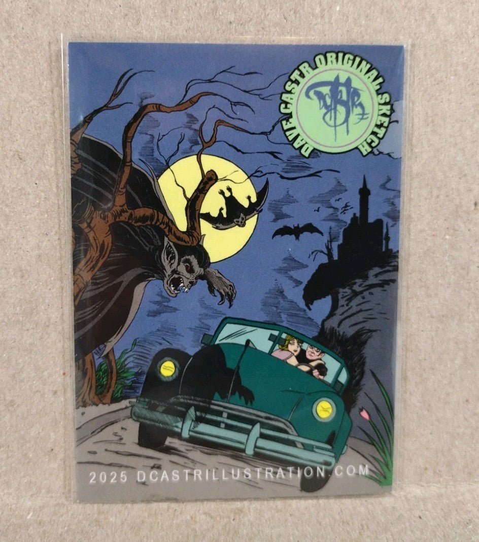 Dave Castr Crusin (2025) OAC Sketch Card W Original Ugly Kid Art ACEO