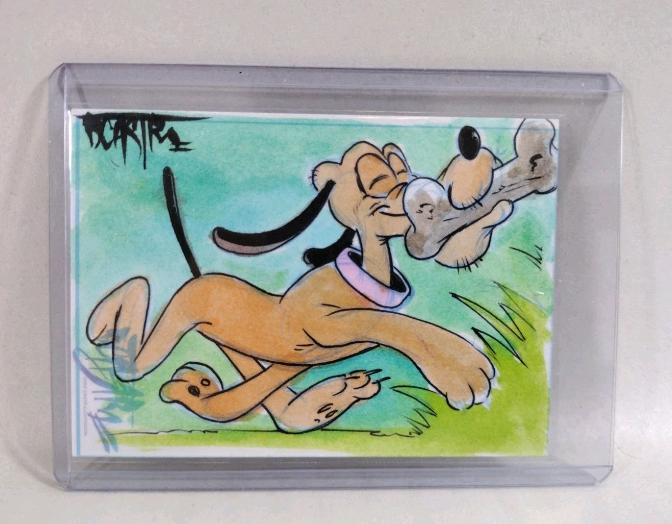 Dave Castr Crusin (2025) OAC Sketch Card W Original Pluto Art 