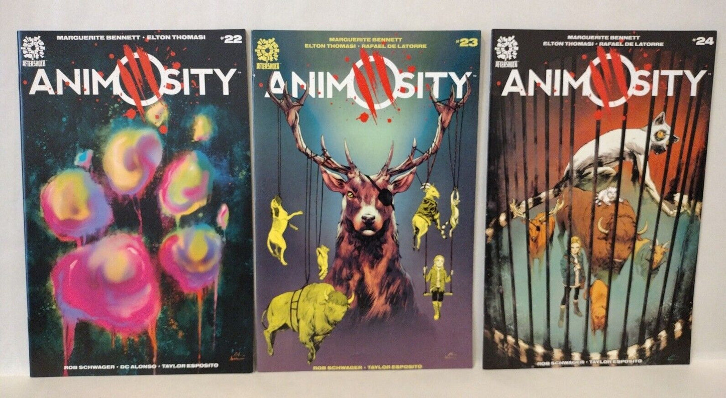 Animosity (2016) Aftershock Comic Book Set 1-26 +World Of 1 Marguerite Bennett 