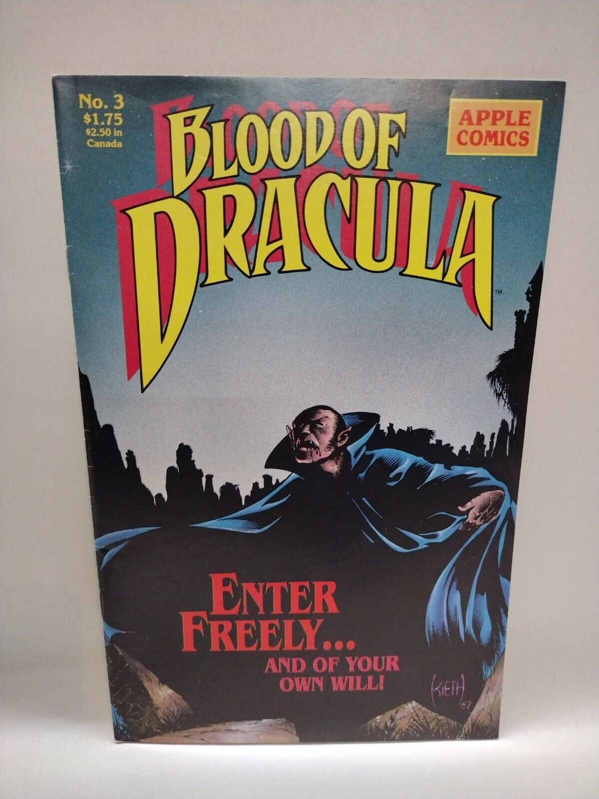 Blood of Dracula (1988) #3 Sam Kieth Cover Art Apple Comics