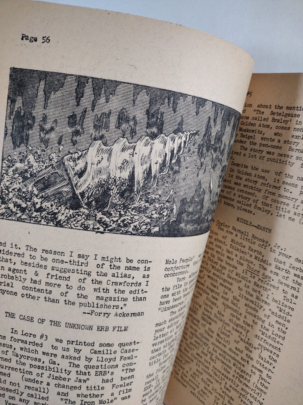 Lore (1966) Jerry Page Fanzine Lot #4 5 6 8 9 Early Jeffery Jones Art