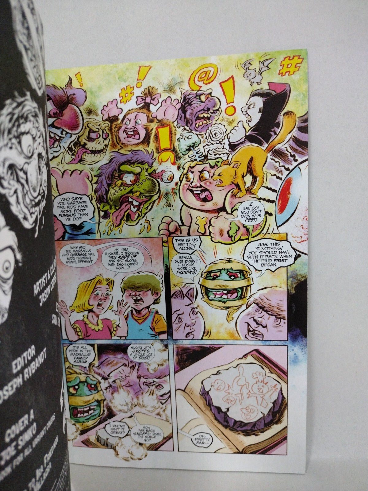 Madballs vs Garbage Pail Kids Slime Again #1 (2023) Dynamite Black Blank Variant