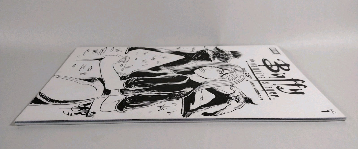 Buffy The Vampire Slayer 25th Anniversary #1 Book Sketch Cover W Original Art