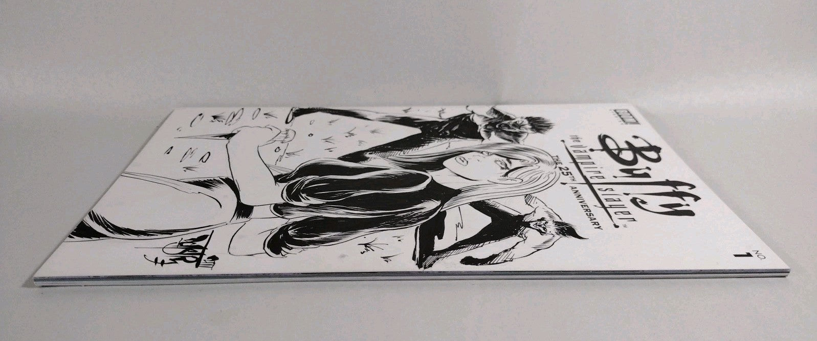 Buffy The Vampire Slayer 25th Anniversary #1 Book Sketch Cover W Original Art