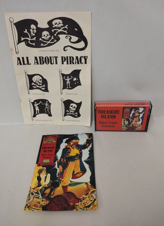 Treasure Island (1991) Pendulum Press Cassette W Piracy Booklet + Postcards