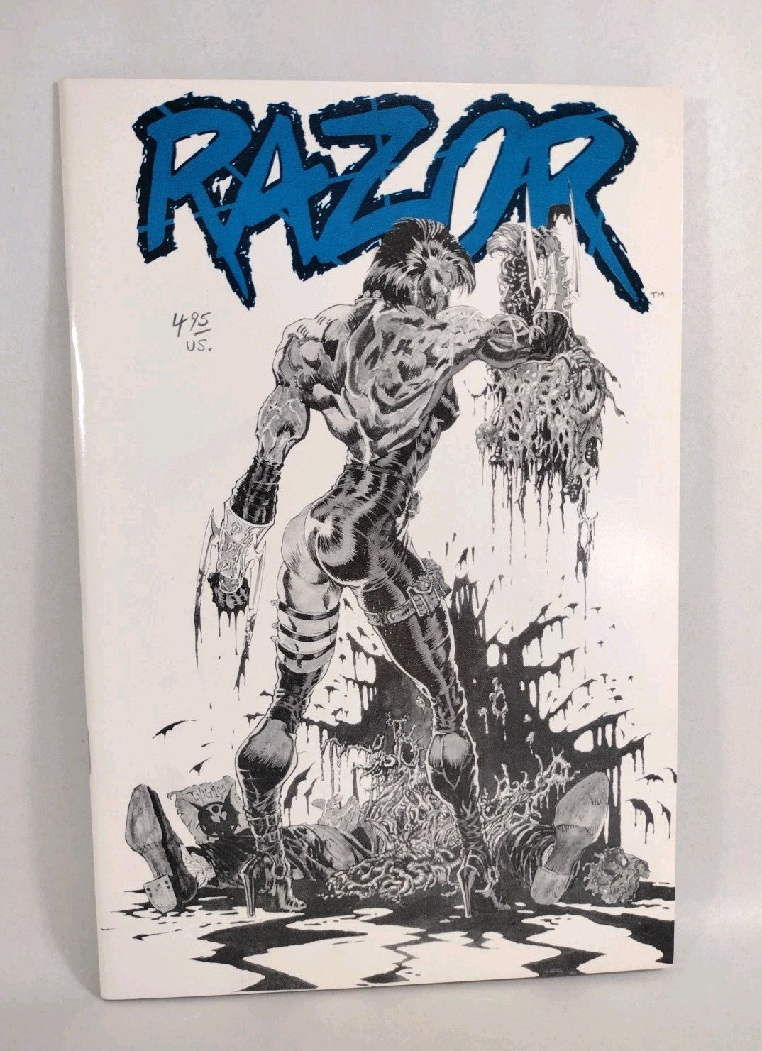 Razor #4 (1992) Fathom Press Tim Vigil Cover Platinum Ed W Poster Insert VF-NM