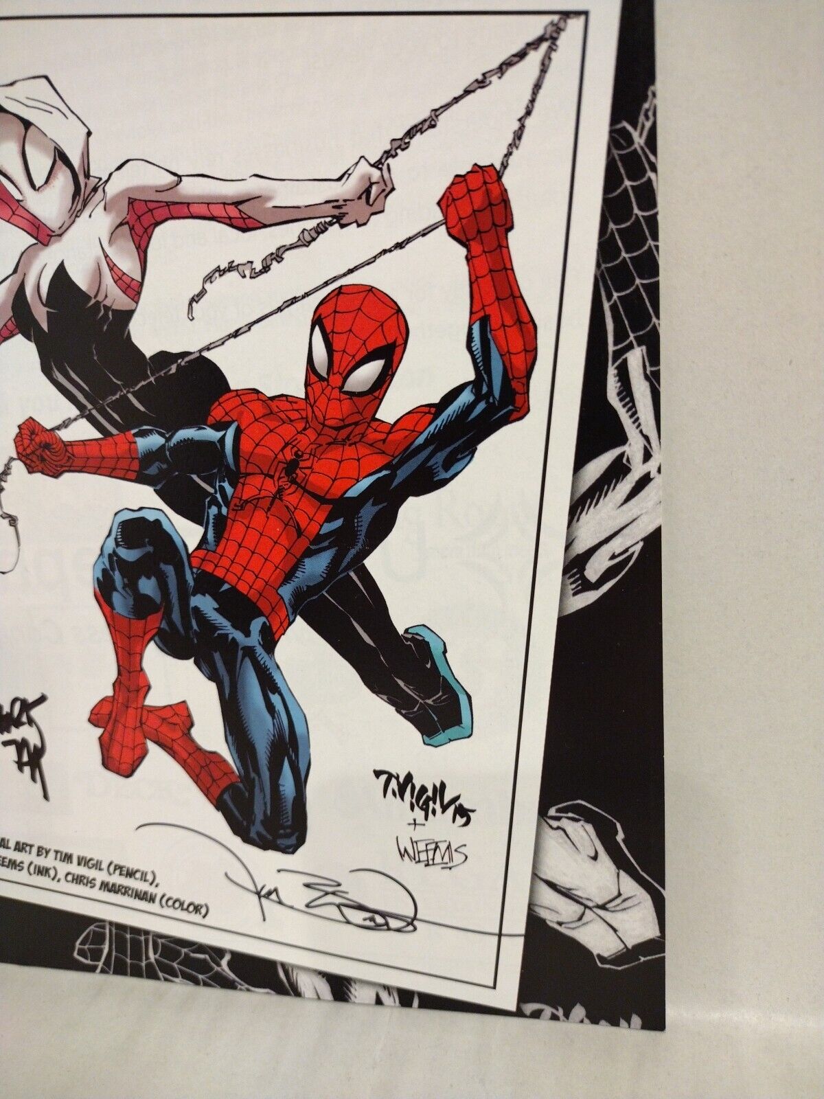 Stockton Con 2015 Program Spider-Man Spider-Gwen Tim Vigil Joe Weems Signed