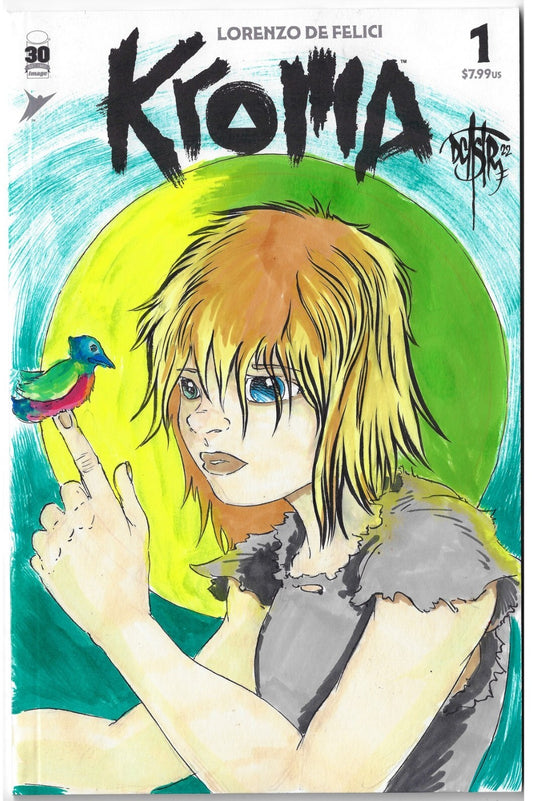 KROMA #1 (2022) De Felici Image Comic SKETCH Cover w Original DAVE Castr Art