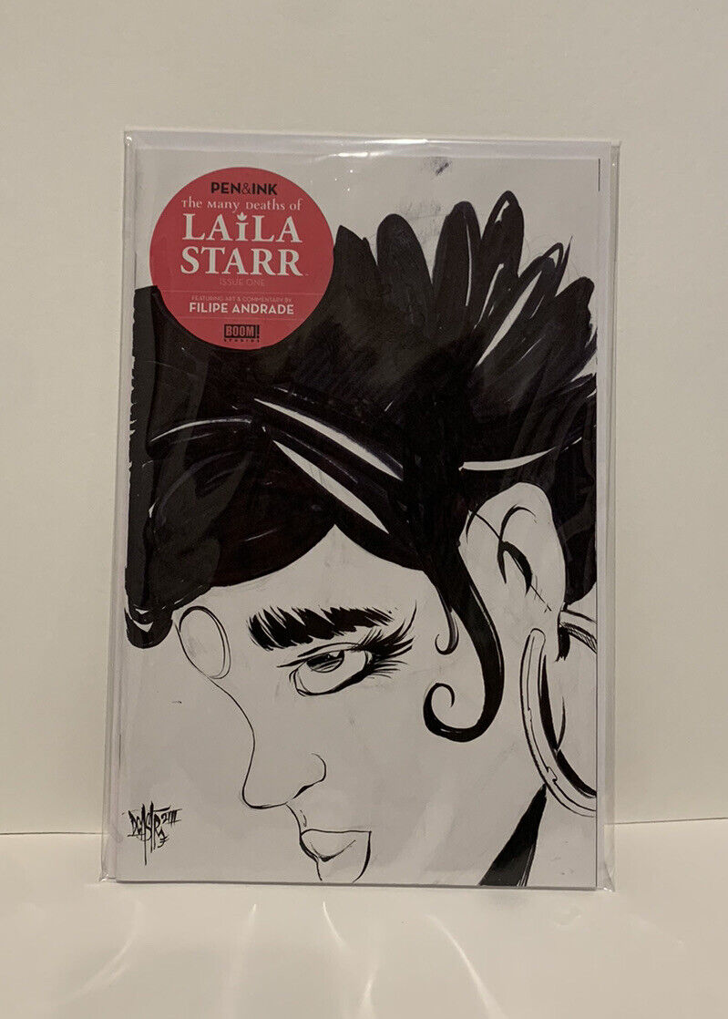 LAILA STARR, THE MANY DEATHS OF #1 Blank Variant Cover W Original Art Dave Castr