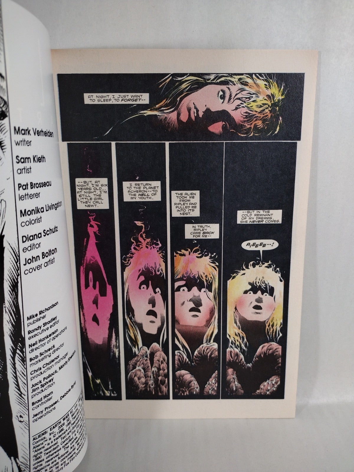 Aliens Earth War (1990) Complete Dark Horse Comic Lot Set #1 2 3 4 Sam Kieth NM