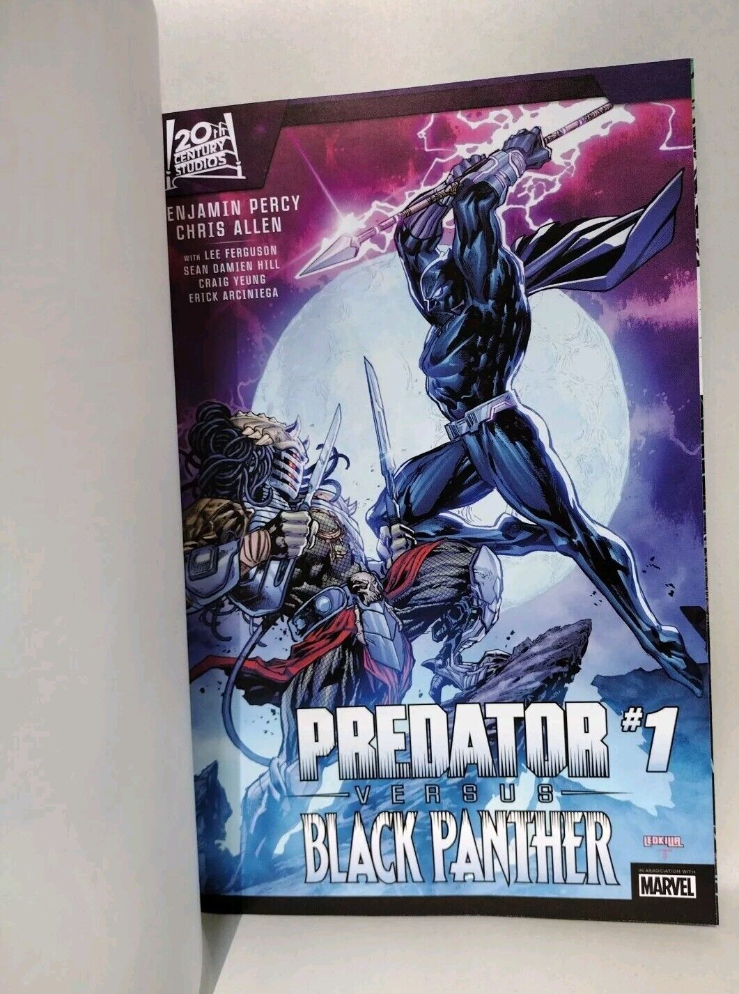 Predator Versus Black Panther (2024) Marvel Sketch Cover W Original DCastr Art