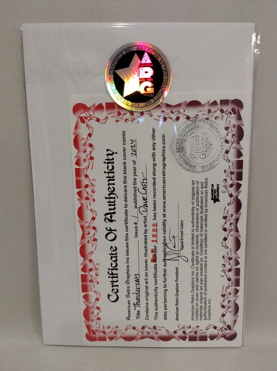 Thundercats #1 (2024) Dynamite Sketch Cover Comic W Original DCastr Mumm-Ra Art