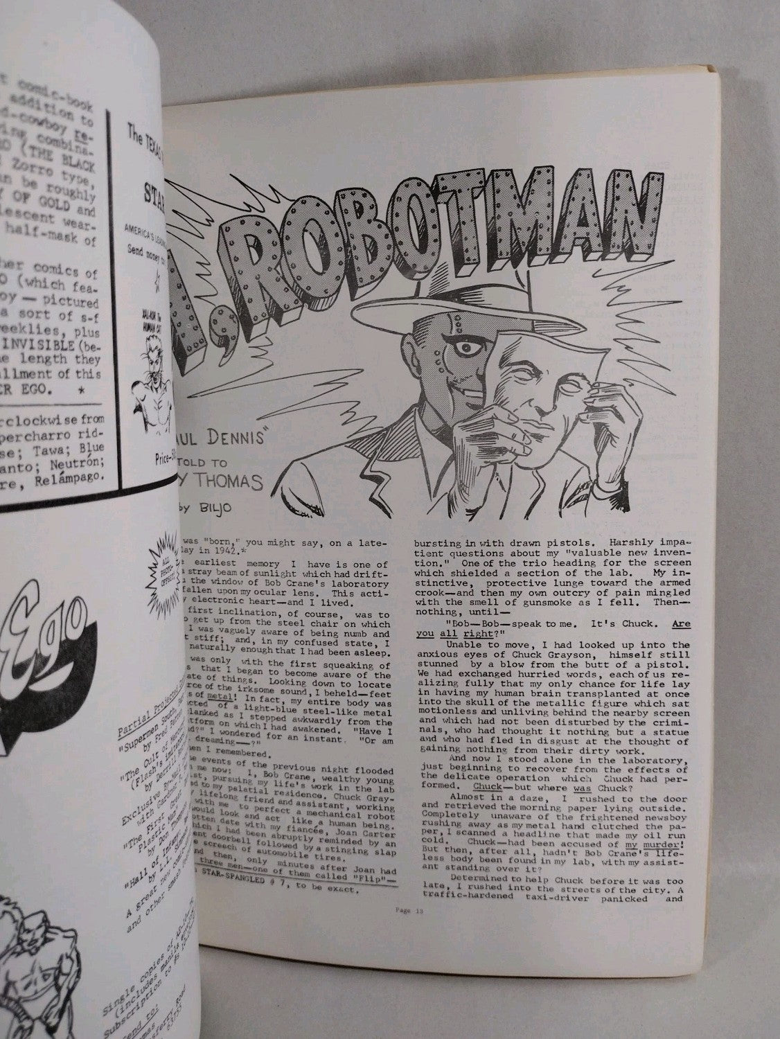 Alter Ego #9 (1965) Biljo White Santo Luchador Cover 48 Page Silver Age Fanzine 