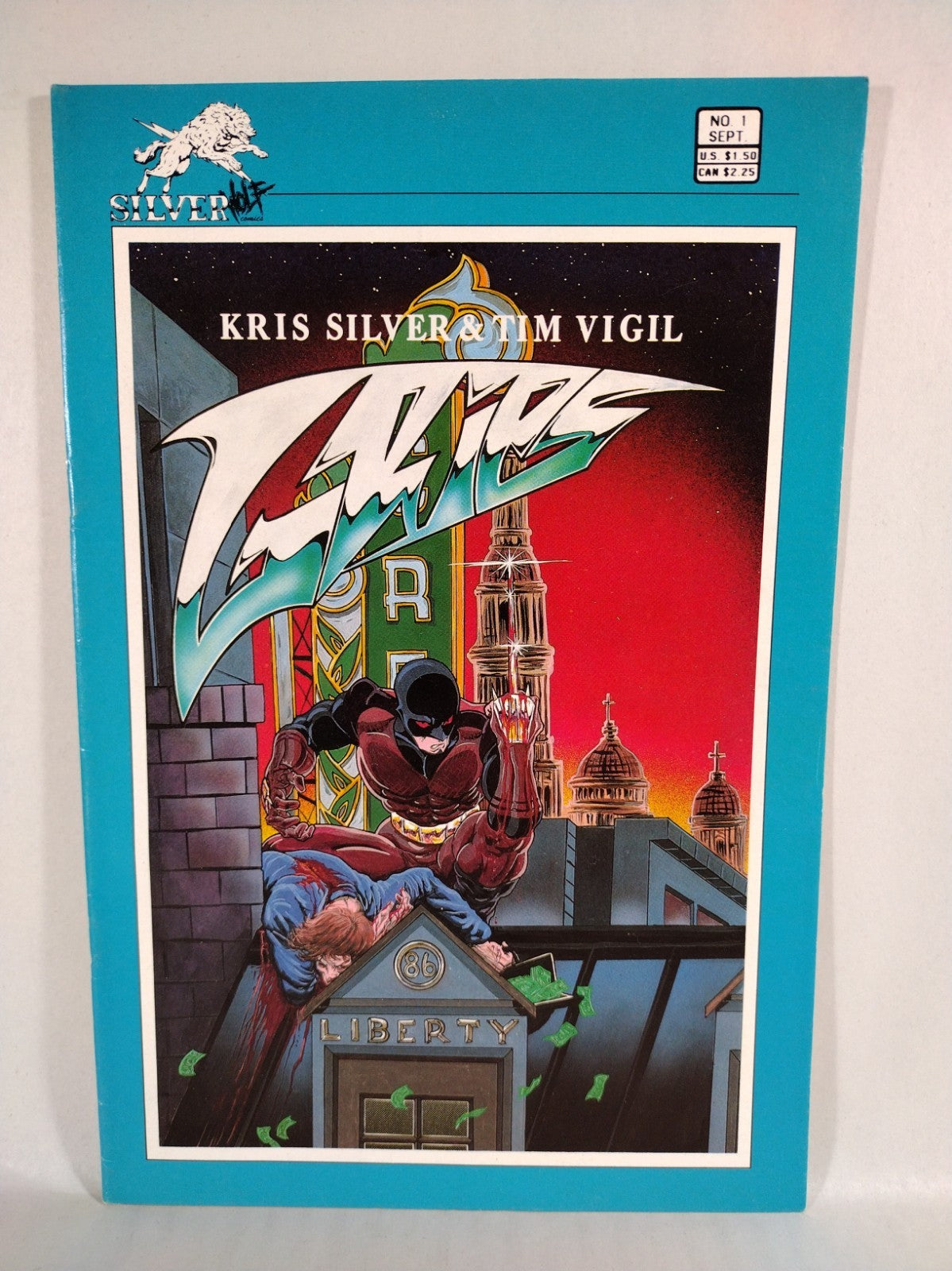 Grips #1 (1986) Volume 1 Silverwolf Comic 1st Print Tim Vigil VF