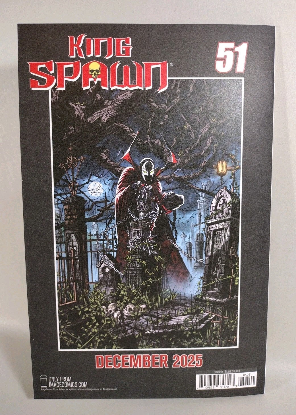 King Spawn #50 (2025) Image Comic Sketch Cover Variant W Original Art Dave Castr
