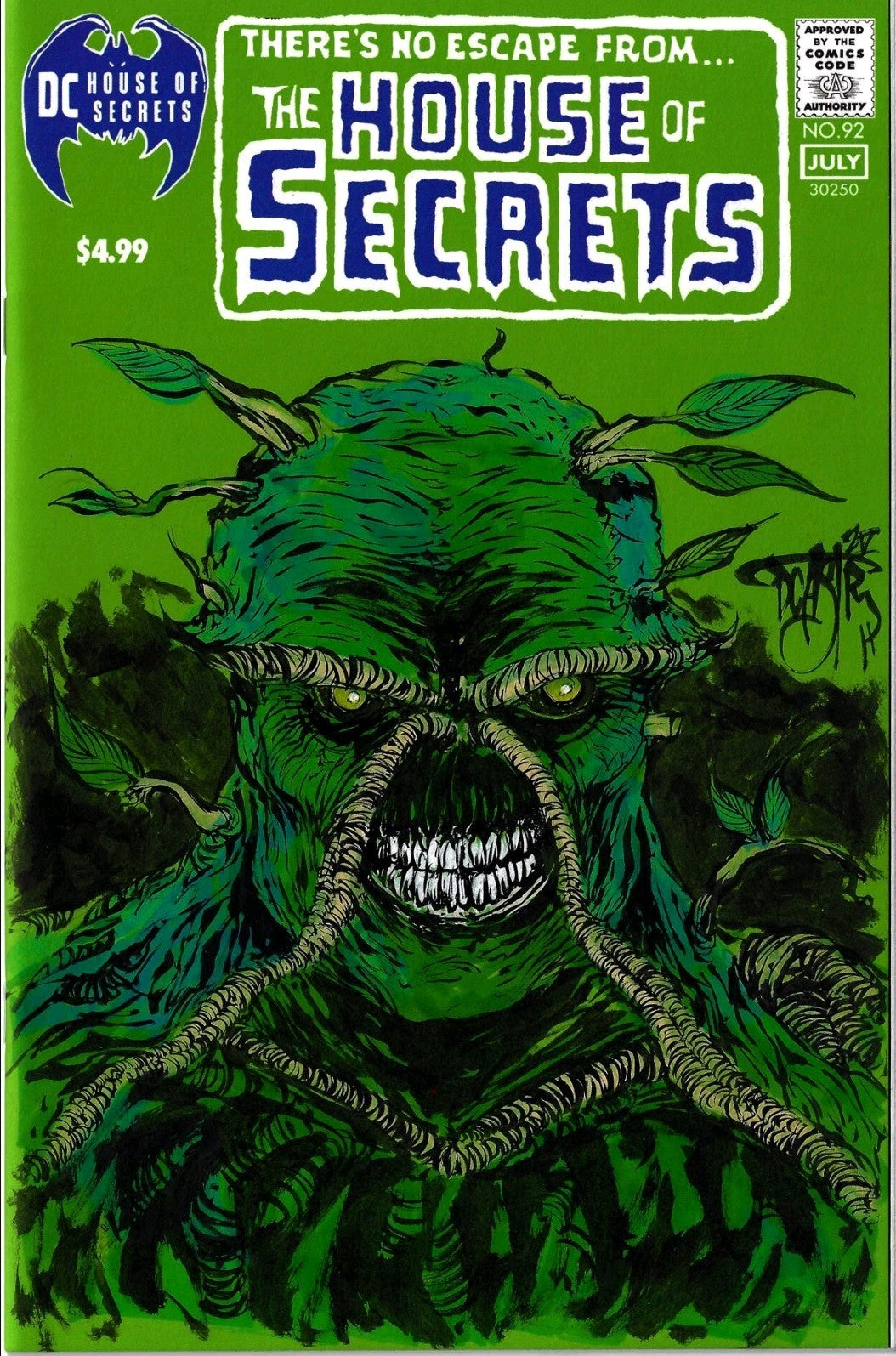 House Of Secrets 92 Facsimile (2024) DC Comic Sketch Cover W Original DCastr Art