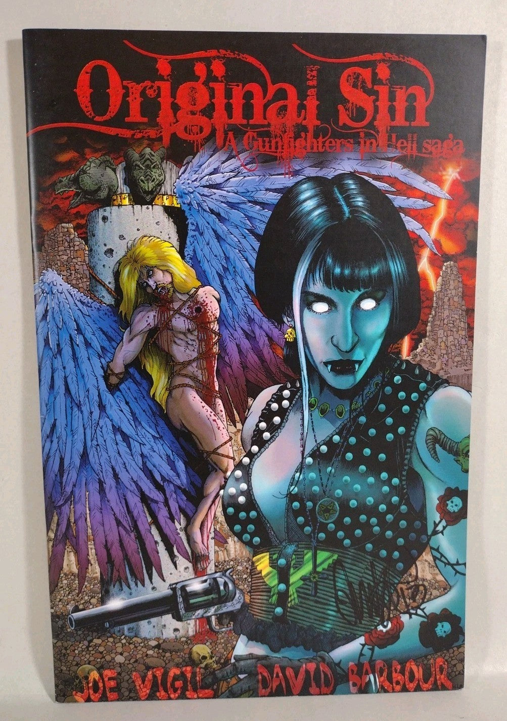 Original Sin (2012) Complete Wild Angels Comic Set #1 2 3 Signed Joe Tim Vigil