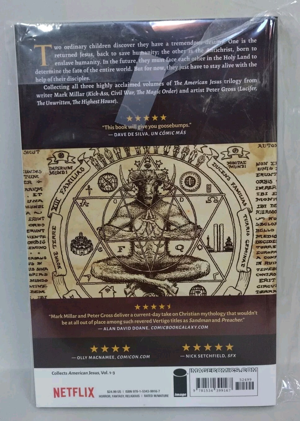 The Chosen One The American Jesus Trilogy by Mark Millar SC New Peter Gross