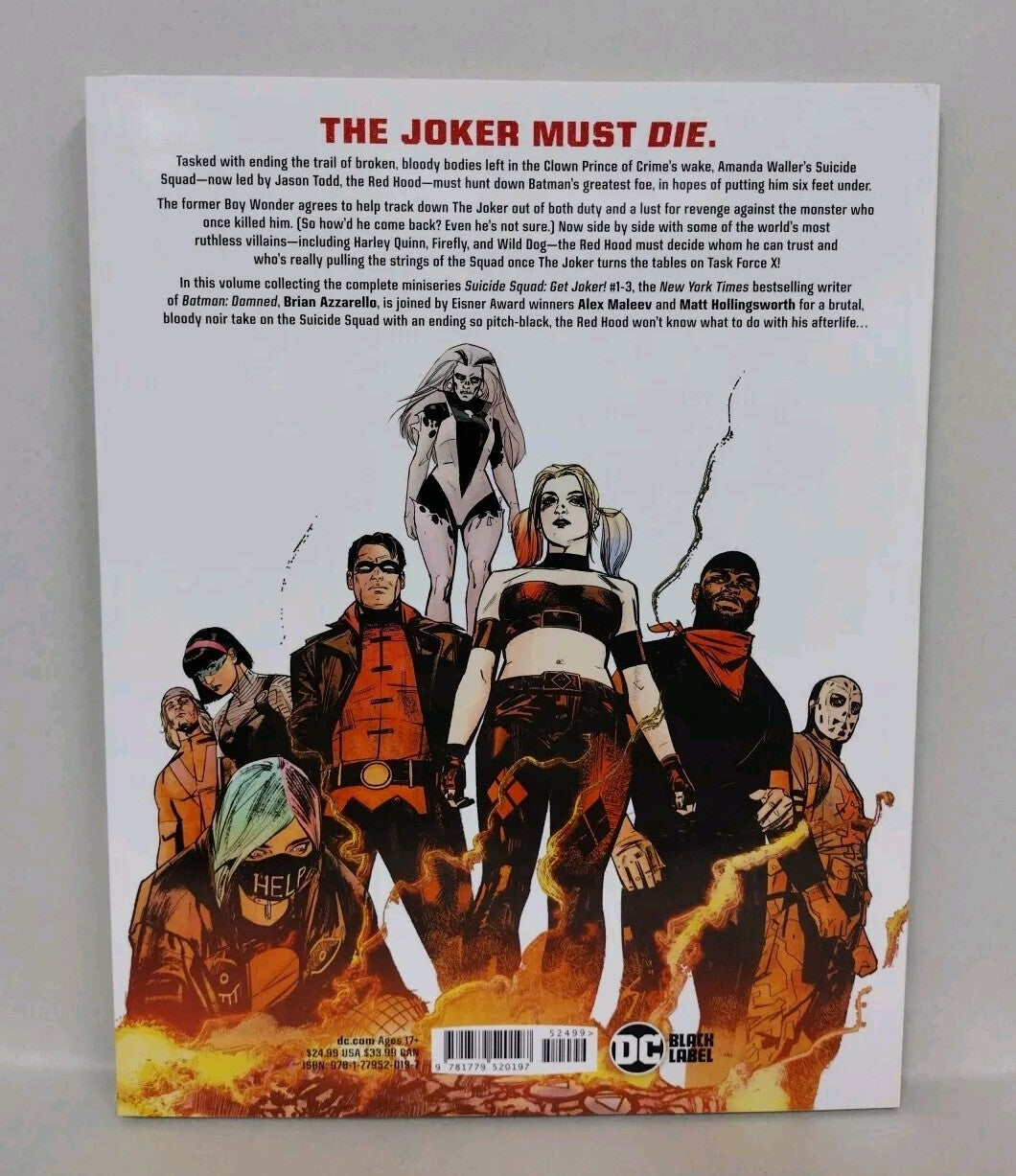 Suicide Squad Get Joker (2023) DC Black Label Brian Azzarello Alex Maleev New SC