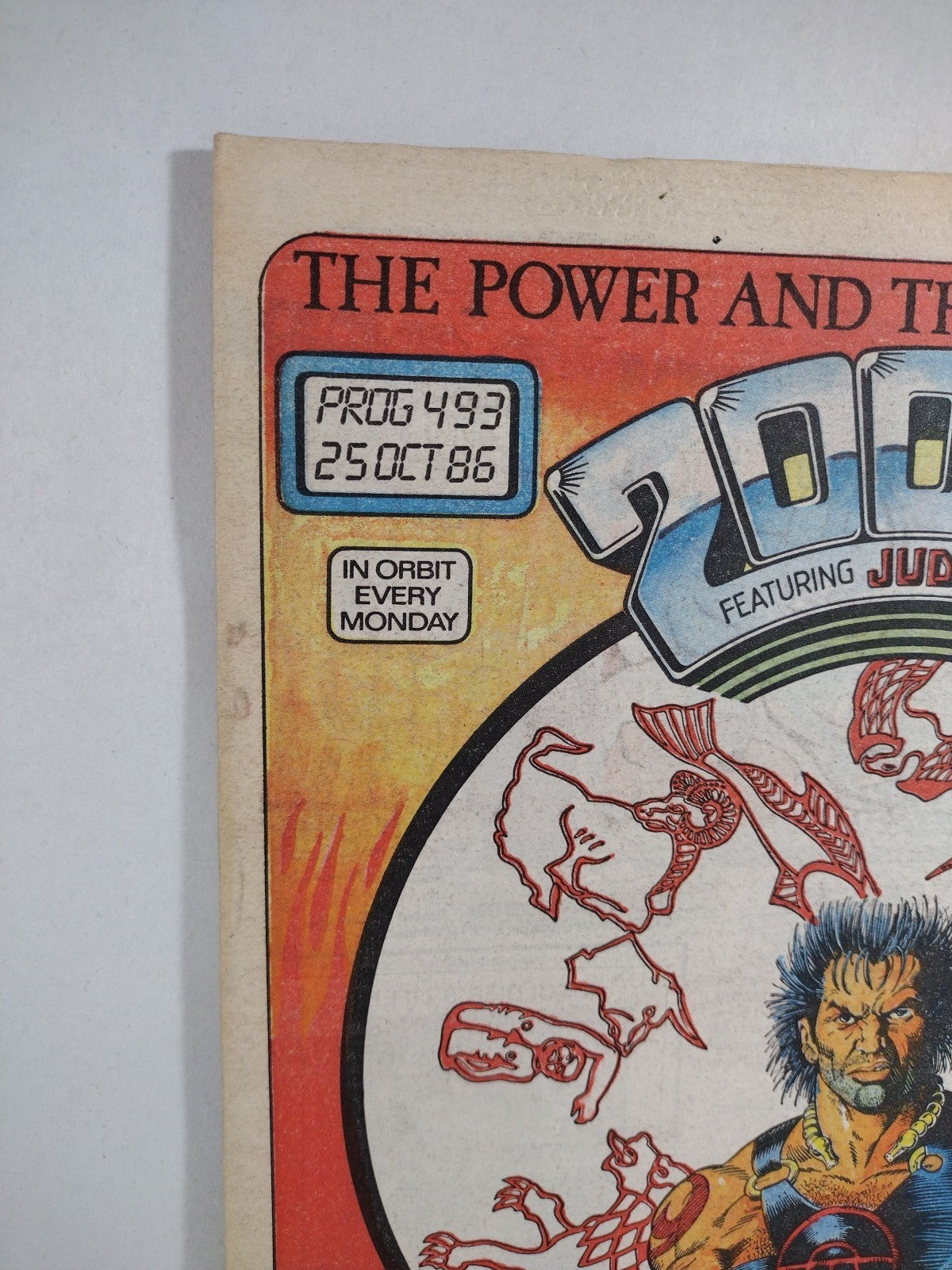 2000ad (1986) Prog 493 Judge Dredd Slaine Strontium Dog Uk Newsprint Comic