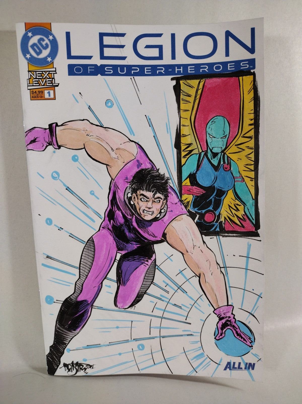 Legion Of Superheroes #1 (2026) DC Comic Sketch Cover W Original Dave Castr Art