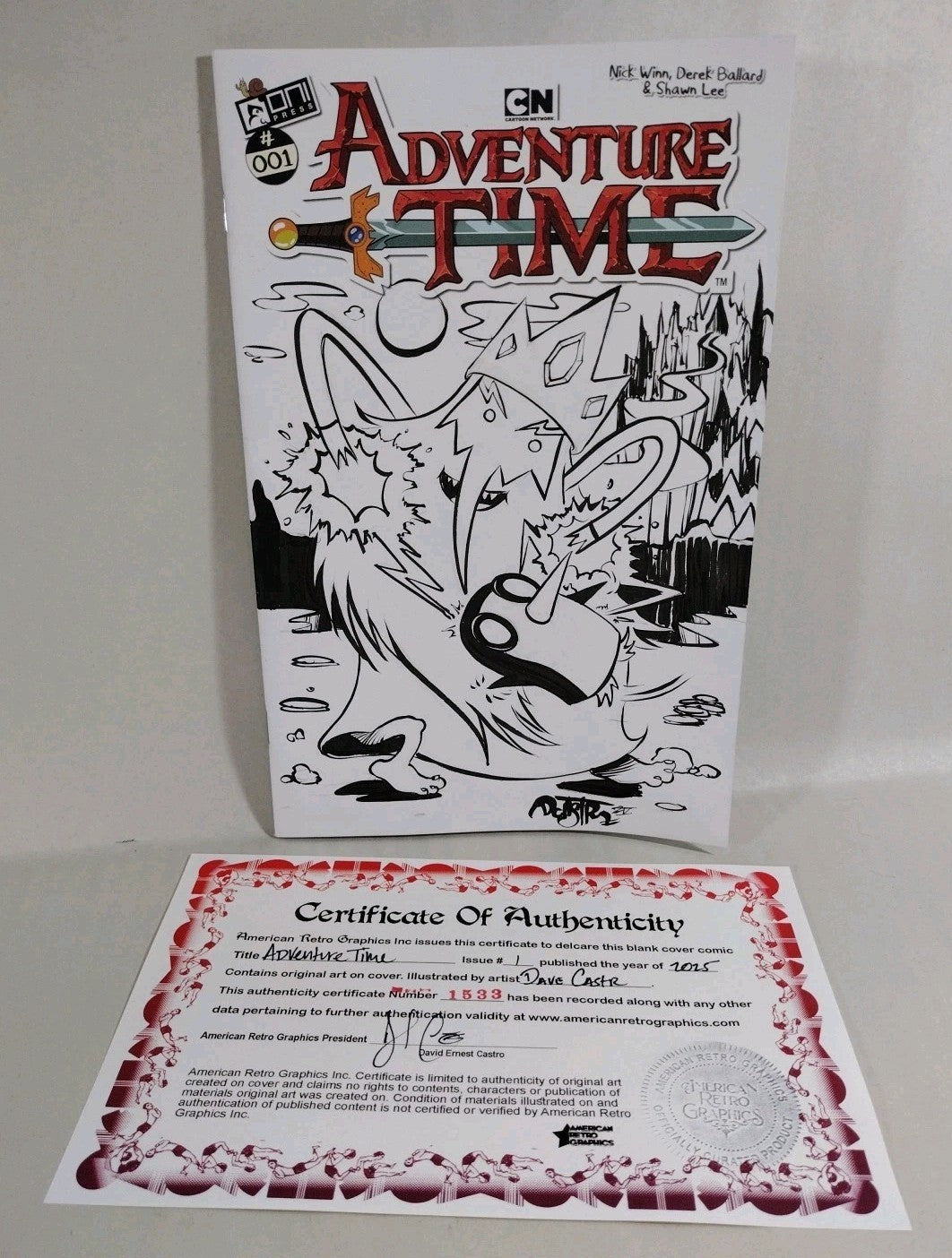 Adventure Time #1 (2025) Oni Press Sketch Cover Comic W Original Dave Castr Art