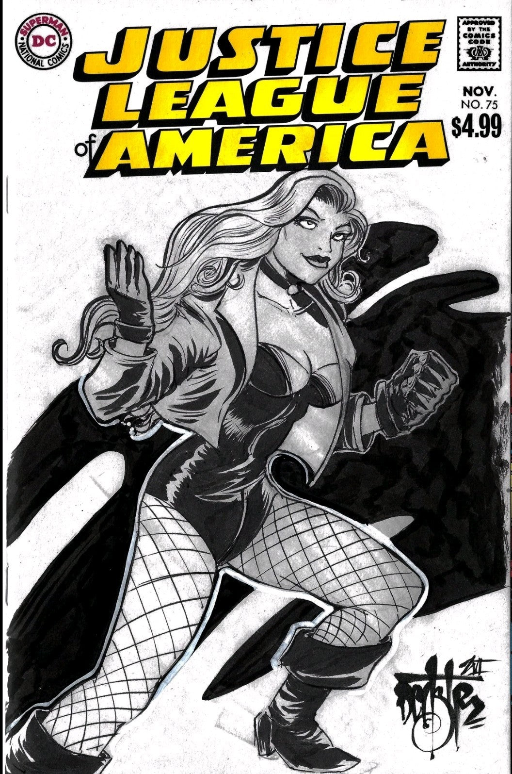 Justice League Of America Facsimile #75 (2026) DC Sketch Cover W Original Art