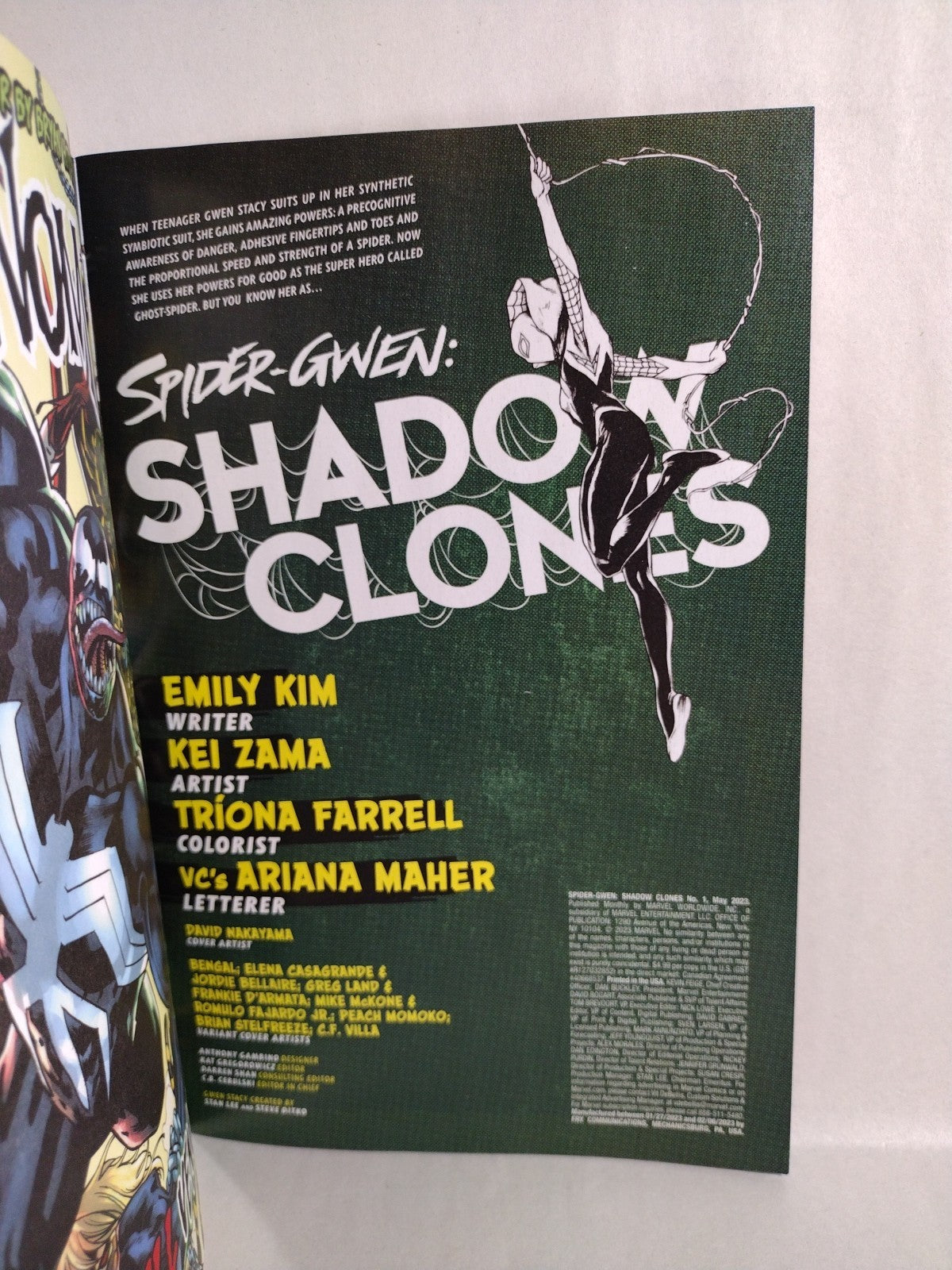 SPIDER-GWEN Shadow Clones #1 (2023) Marvel Blank Cover Variant Comic New NM