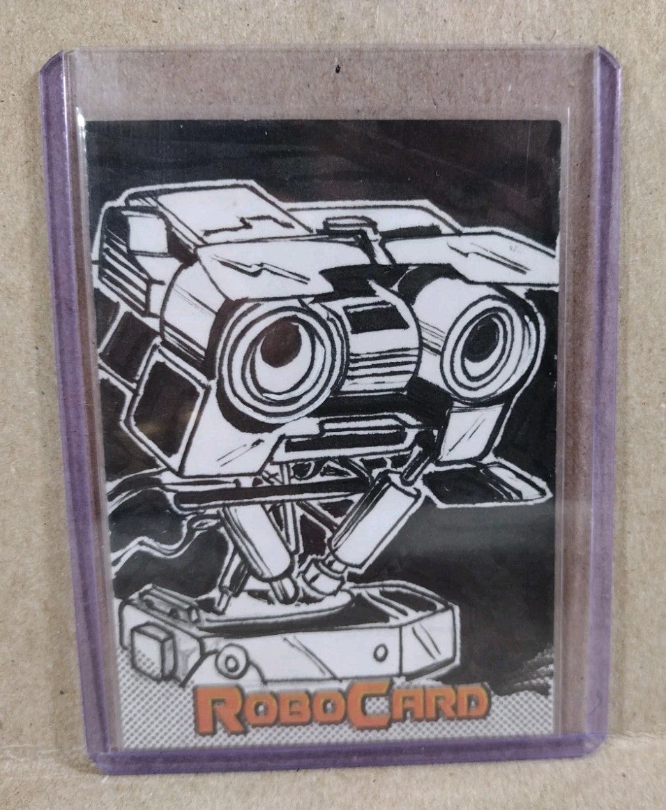 Robocard (2026) ARG Sketch Card W Original Dave Castr Jhonny 5 Art