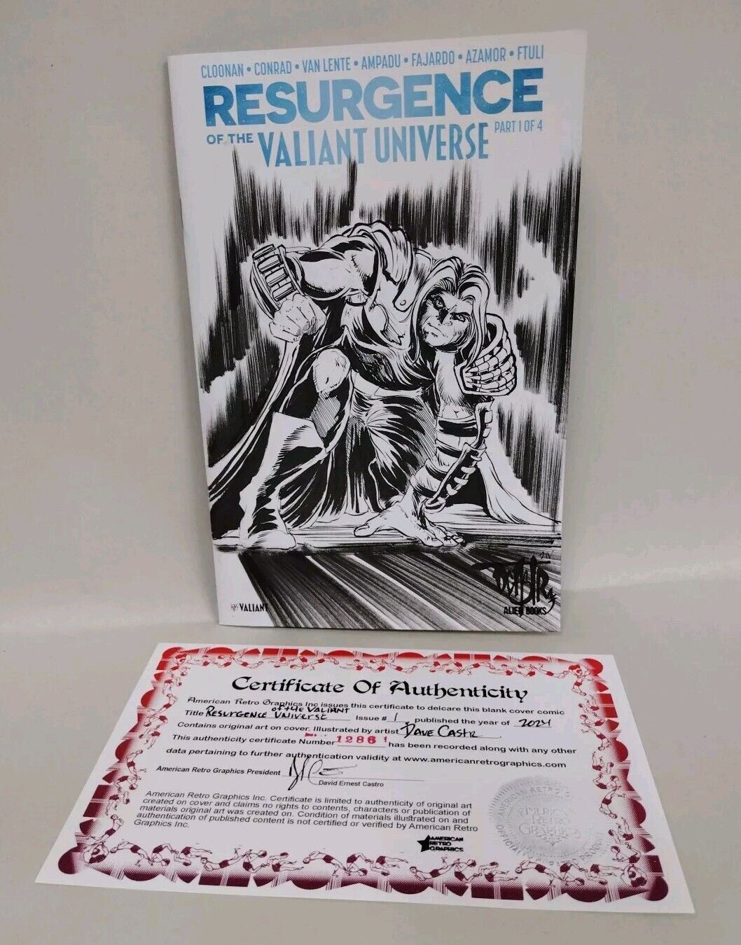 Resurgence Of Valiant Universe #1 (2024) Alien Comics Sketch Var W Original Art