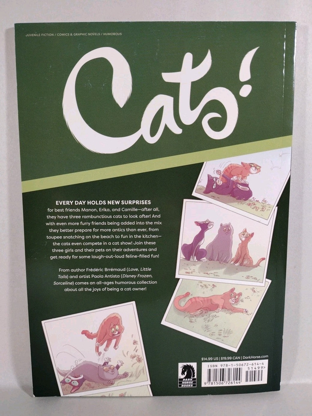 Cats! 2022 Dark Horse Graphic Novel TPB Set Frederic Brremaud Paola Antista New
