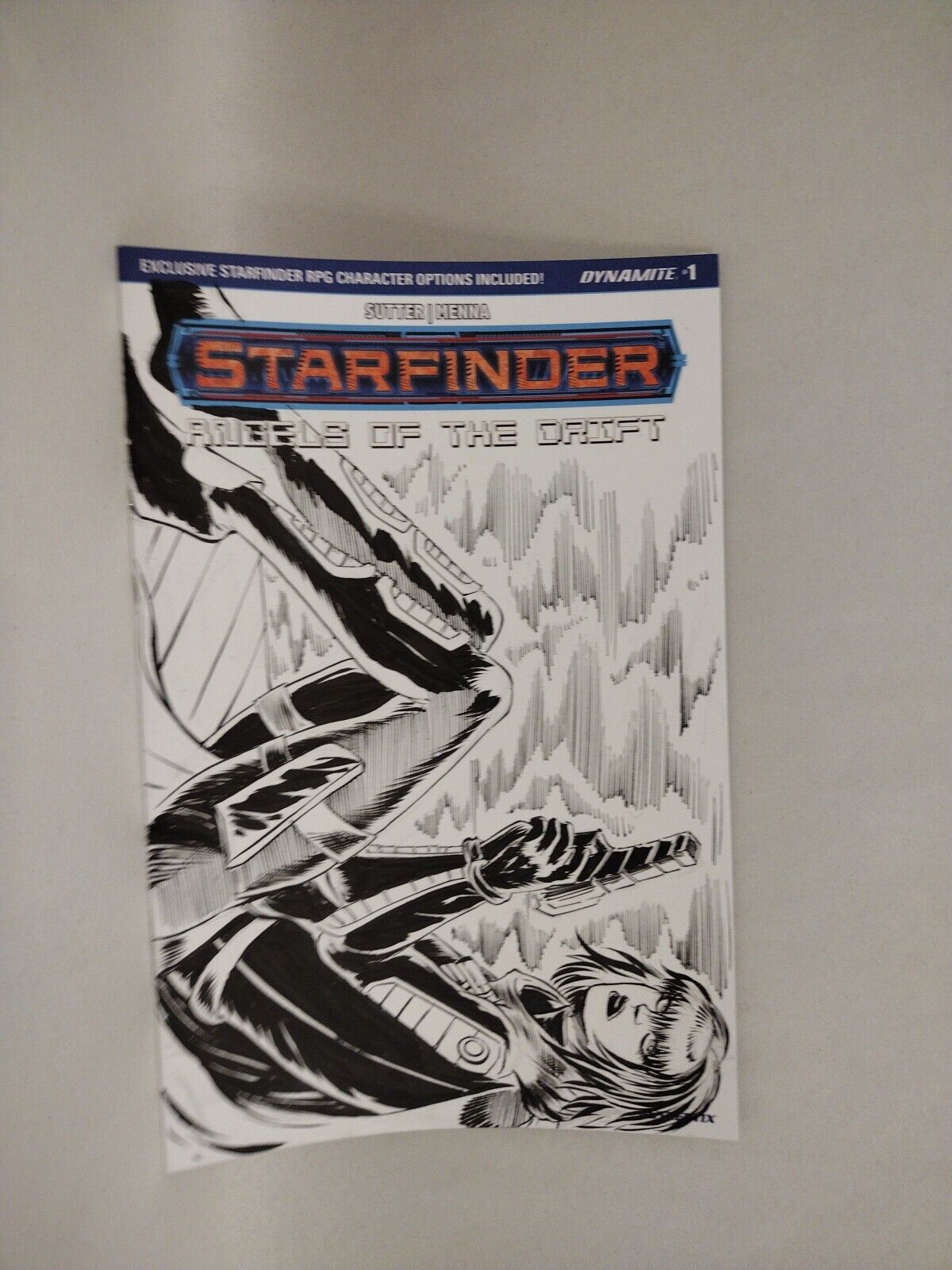 Starfinder AOTD 1 (2023) Dynamite Sketch Variant Comic W Original Dave Castr Art