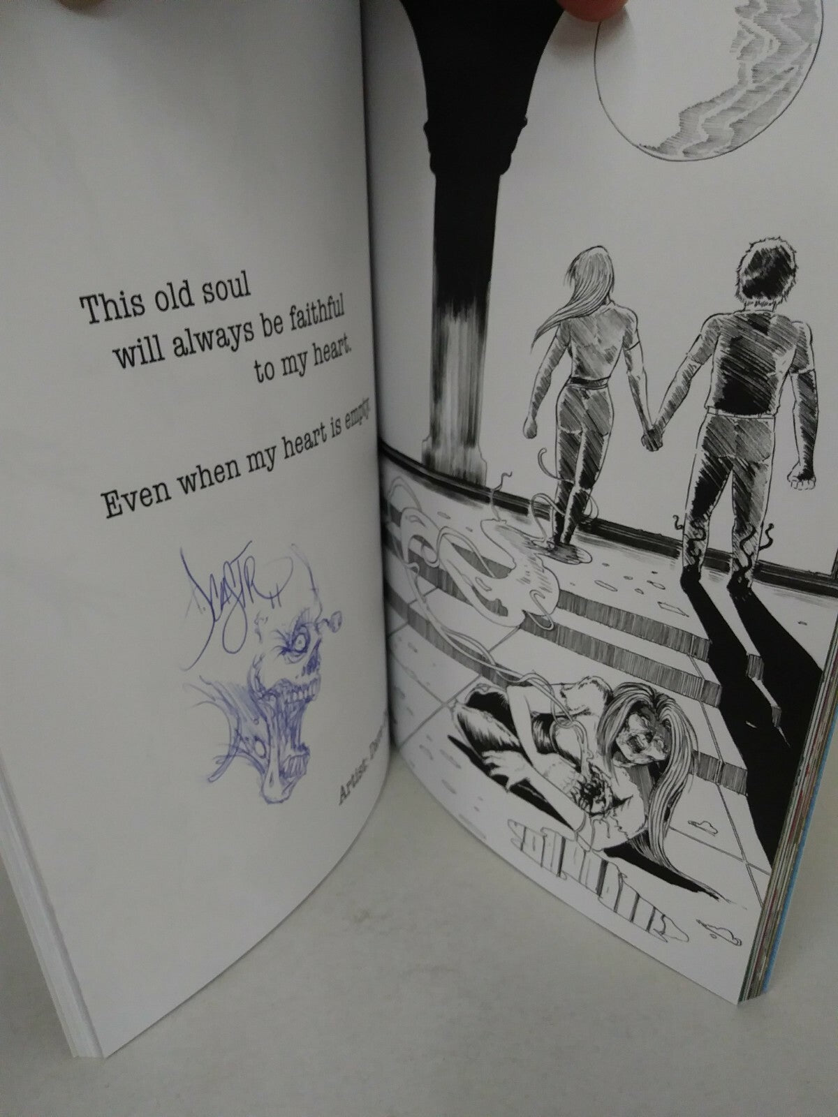 Creepy Romance (2016) Vol 4 SC Cosondra Sjostrom Signed 2x W Sketches Dave Castr