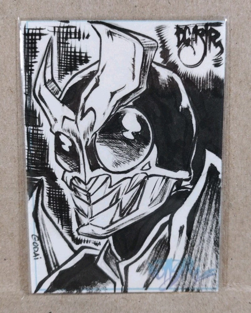 Dave Castr Crusin (2025) OAC Sketch Card W Original Kamen Rider Art ACEO