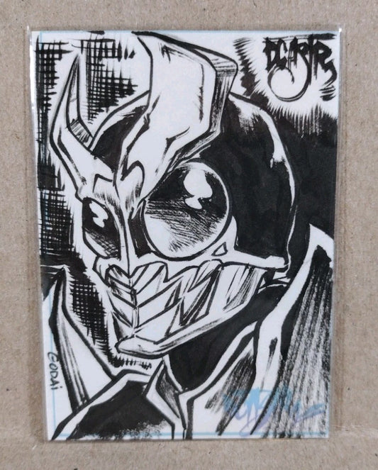 Dave Castr Crusin (2025) OAC Sketch Card W Original Kamen Rider Art ACEO